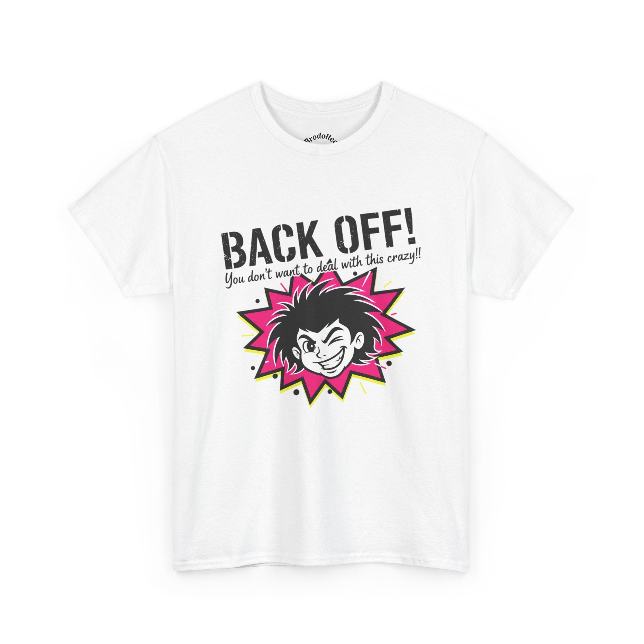 Back Off! Graphic Tee — Retro Punk Girl Illustration
