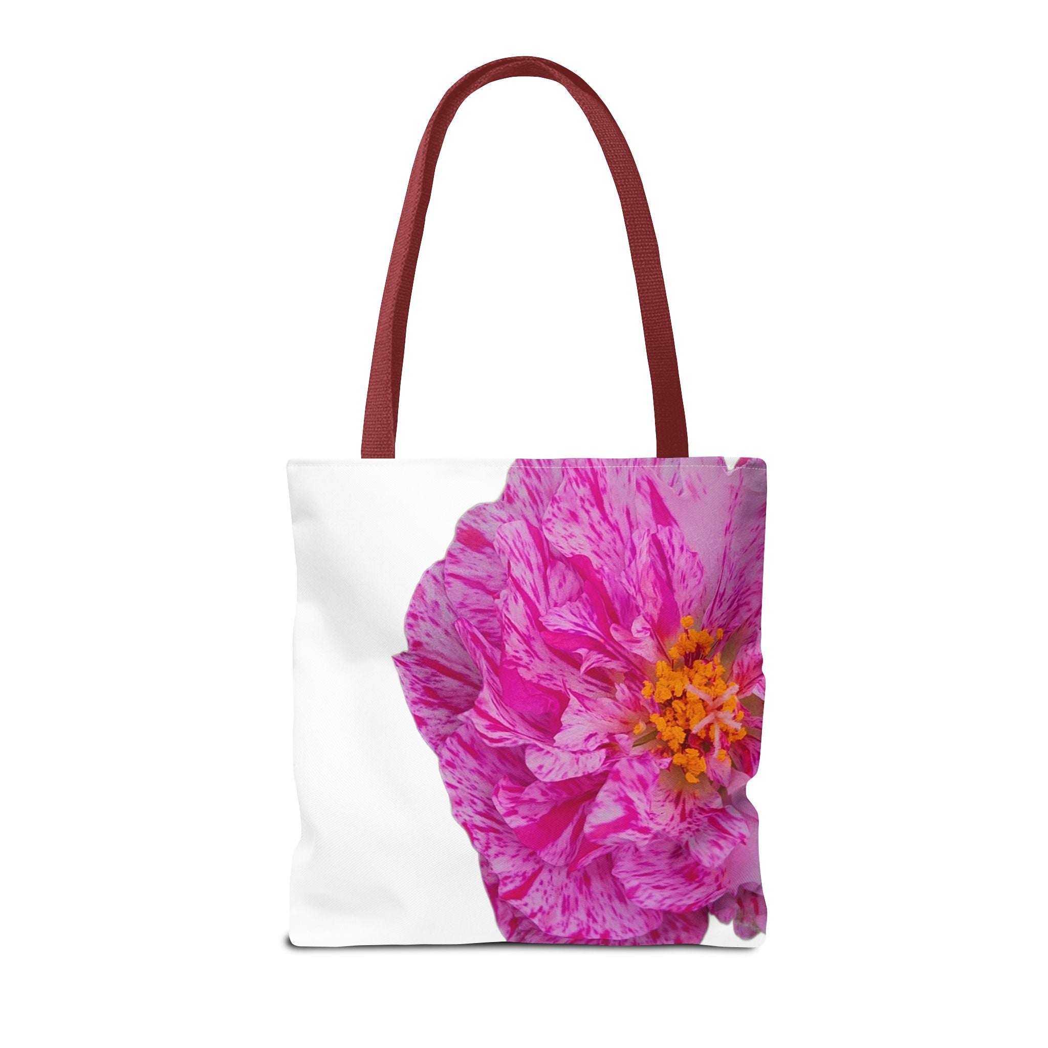 Pink Peony Floral Tote Bag — Bright Bloom All-Over Print