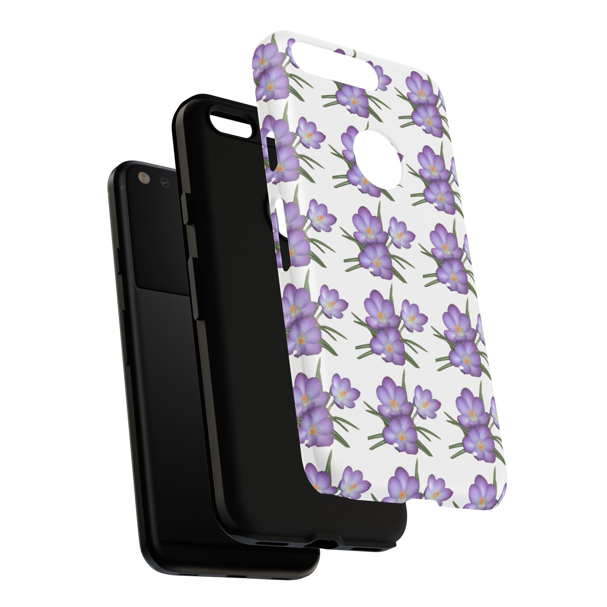 Tough Case — Purple Floral Phone Case