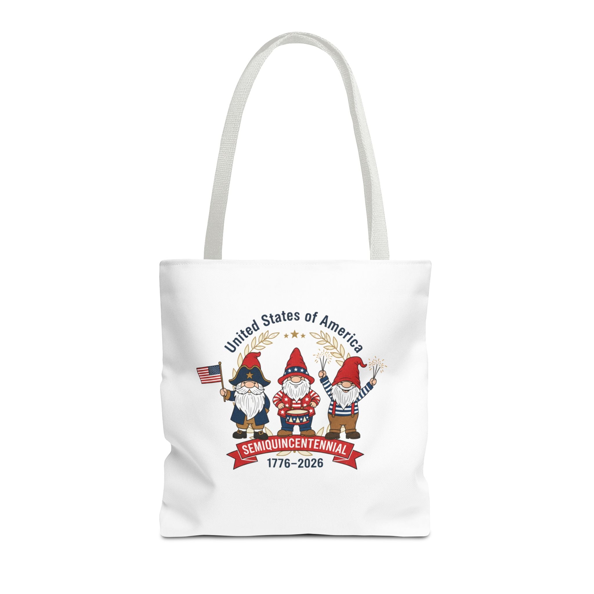 Tote Bag — USA 250th Semiquincentennial 1776–2026 Patriotic Gnome Tote