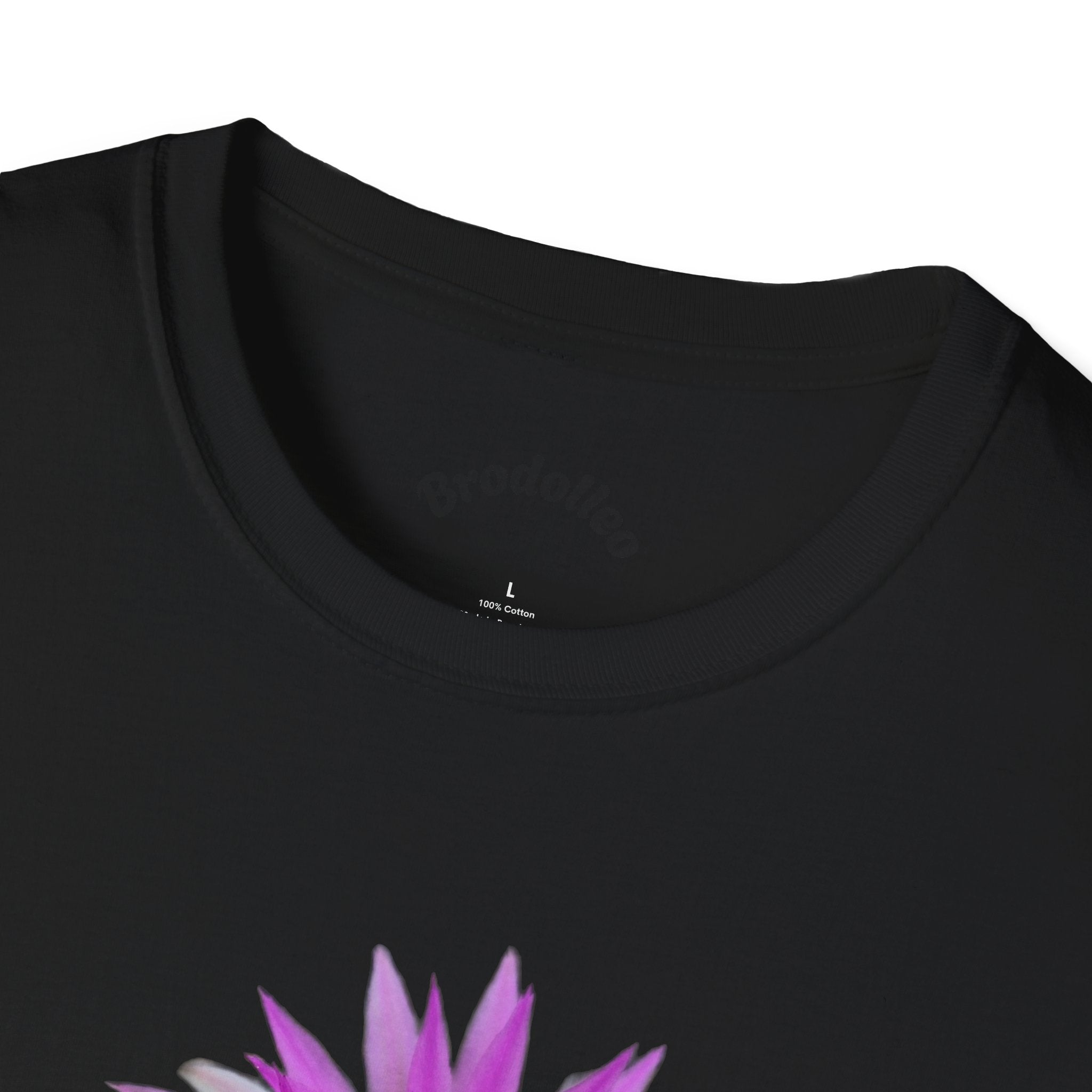 Purple Cactus Flower T-Shirt — Vibrant Desert Bloom Tee