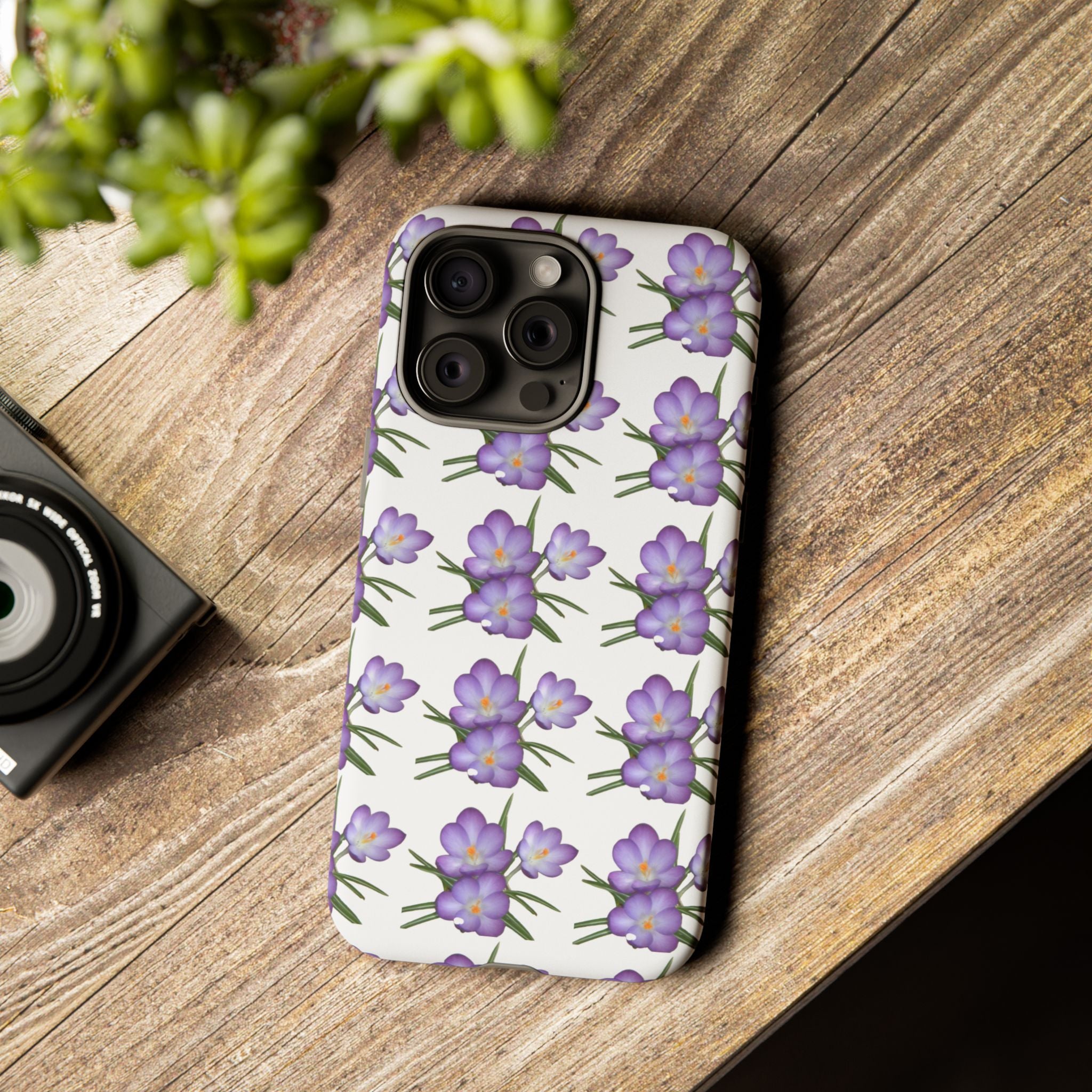 Tough Case — Purple Floral Phone Case