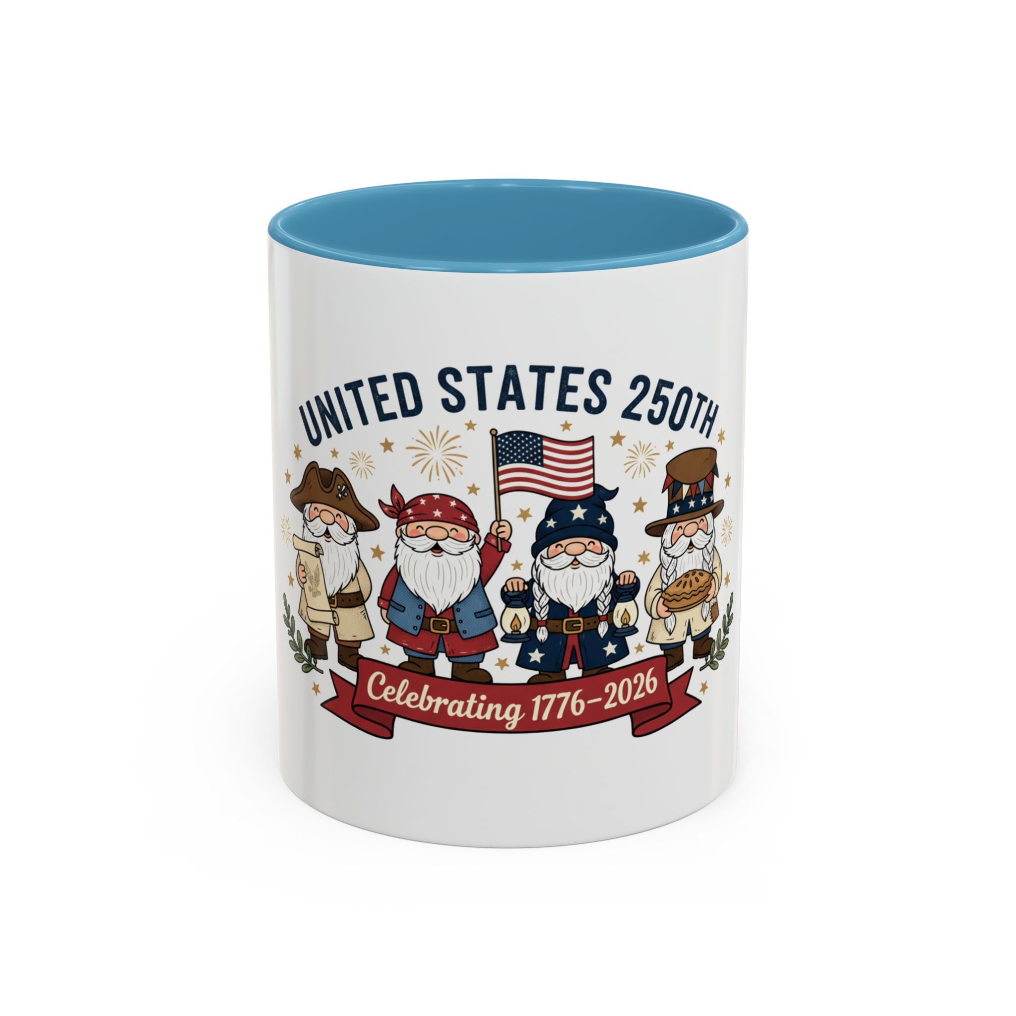 United States 250th Gnome Coffee Mug — Celebrating 1776–2026