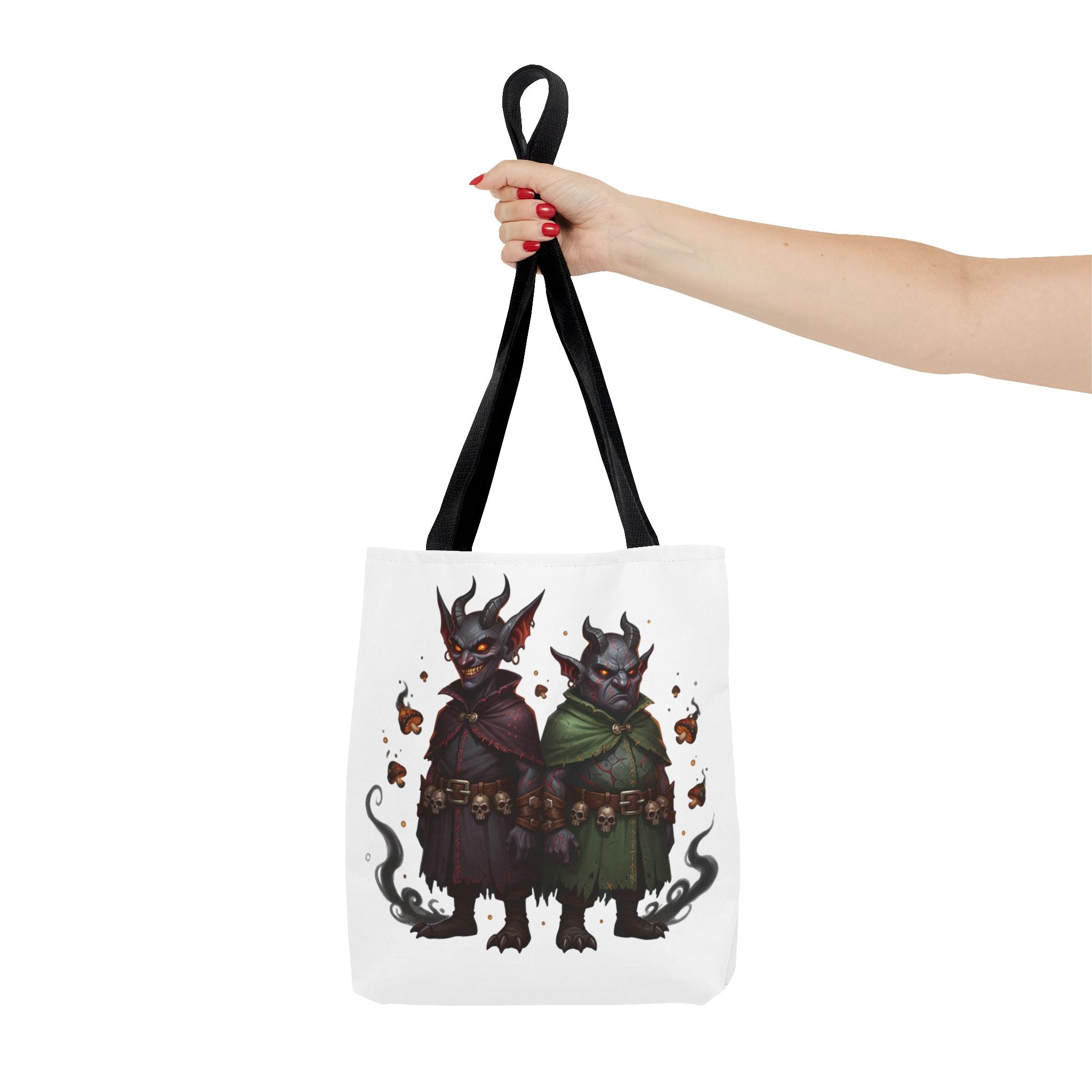 Tote Bag — Cute Dark Demon Duo Illustration Tote