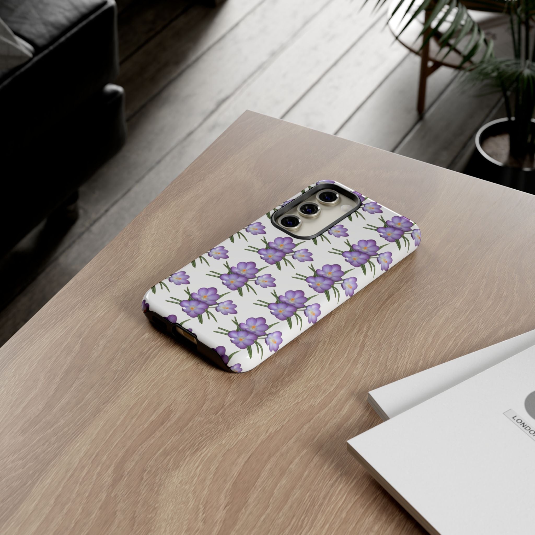 Tough Case — Purple Floral Phone Case