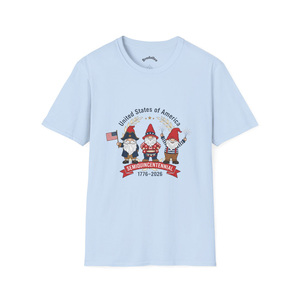 Semiquincentennial Gnome T-Shirt – 1776–2026 USA Independence Celebration