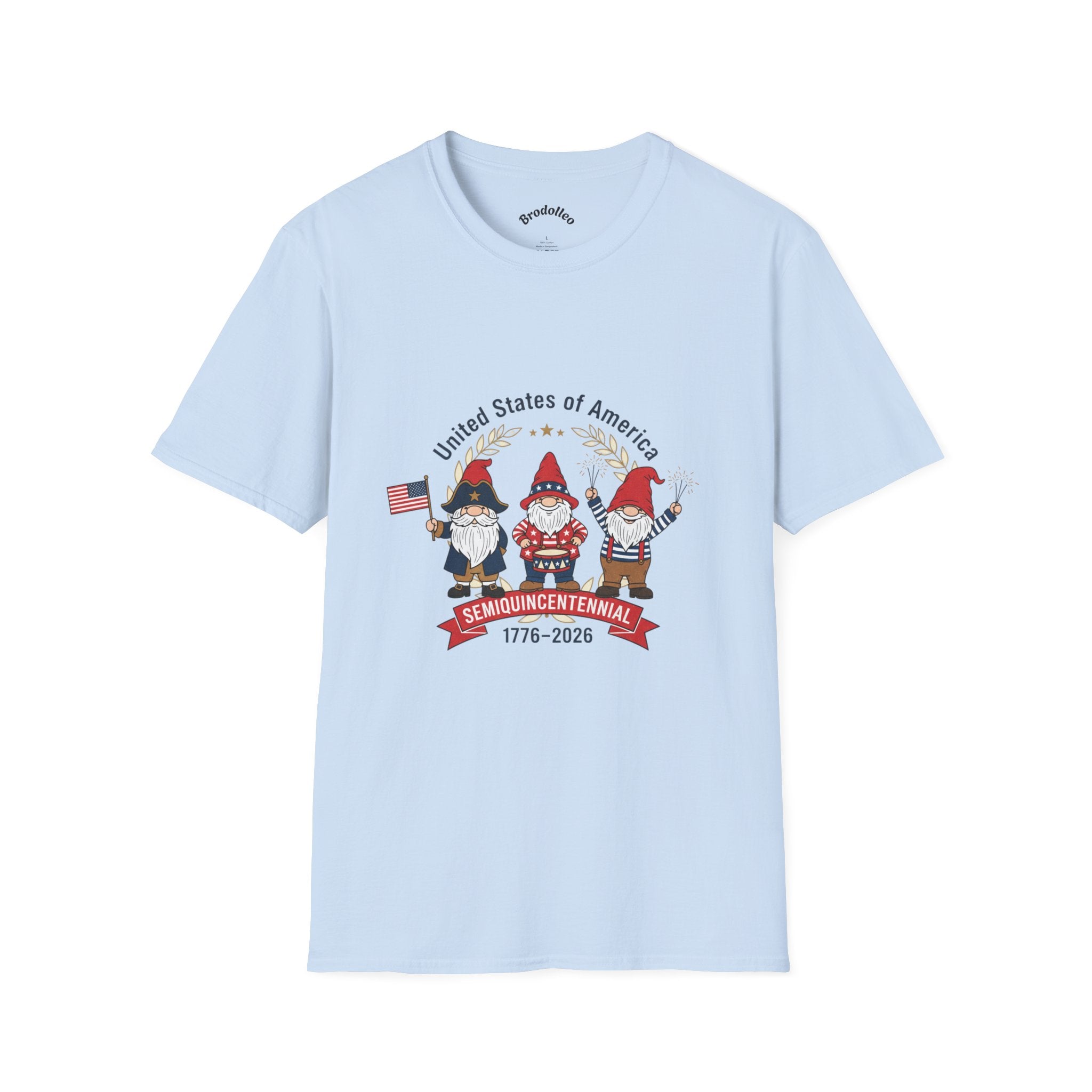 Semiquincentennial Gnome T-Shirt – 1776–2026 USA Independence Celebration