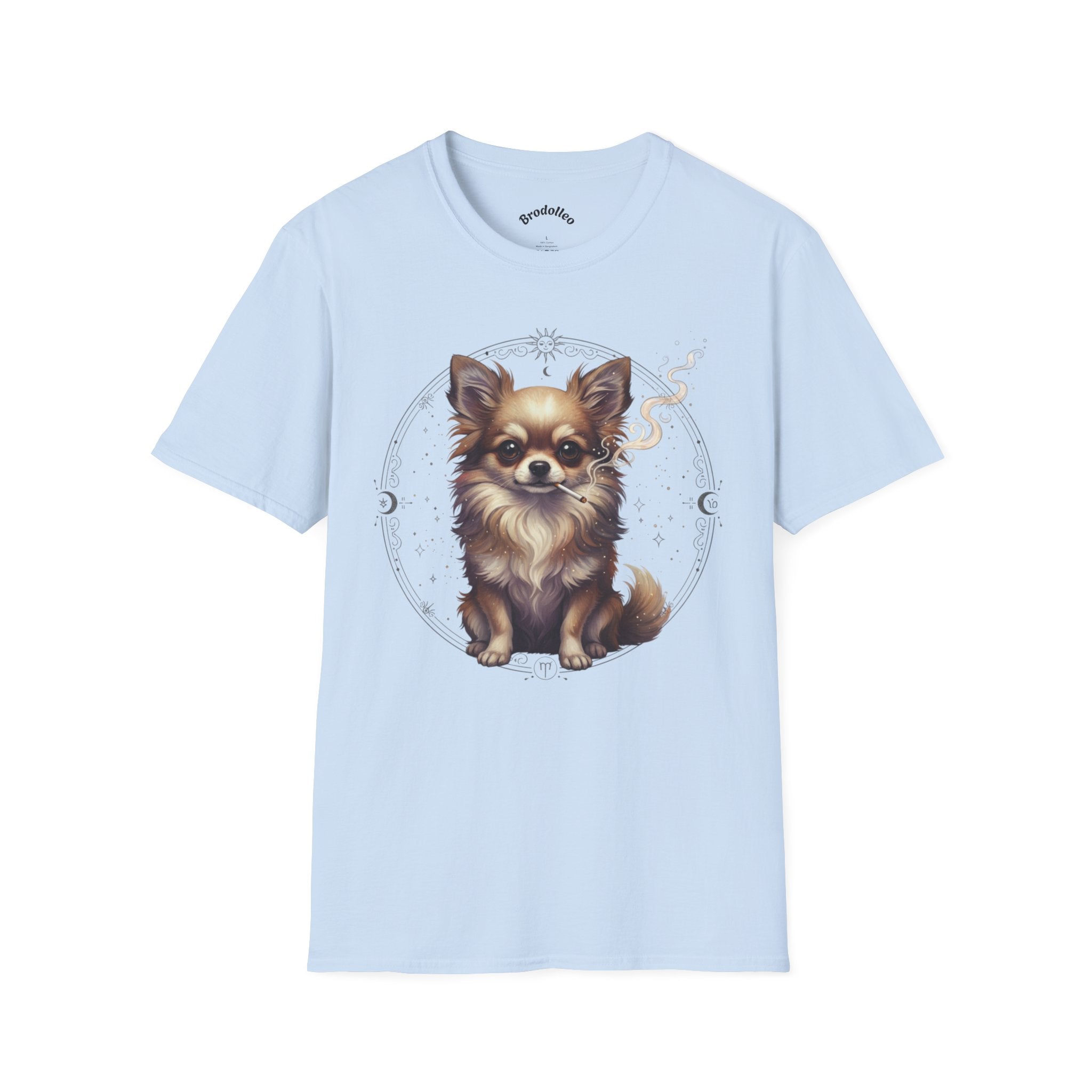 Chihuahua Portrait T-Shirt — Cute Long-Haired Dog Graphic Tee