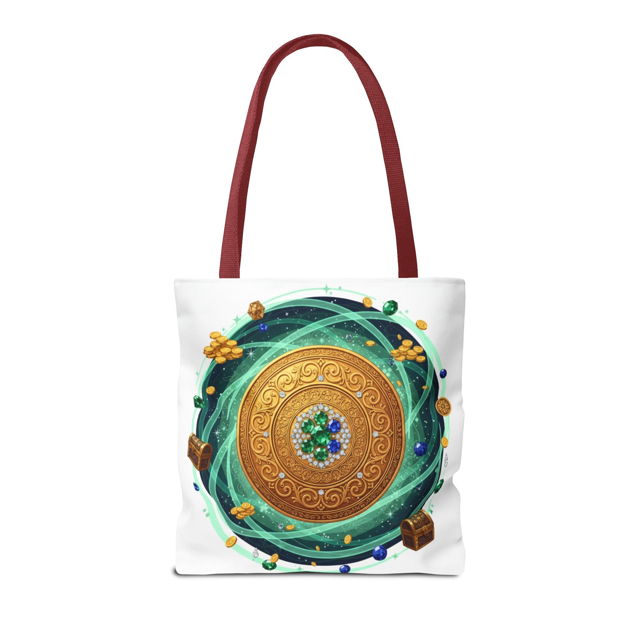 Tote Bag — Celtic Gold Shield Mandala Print Tote