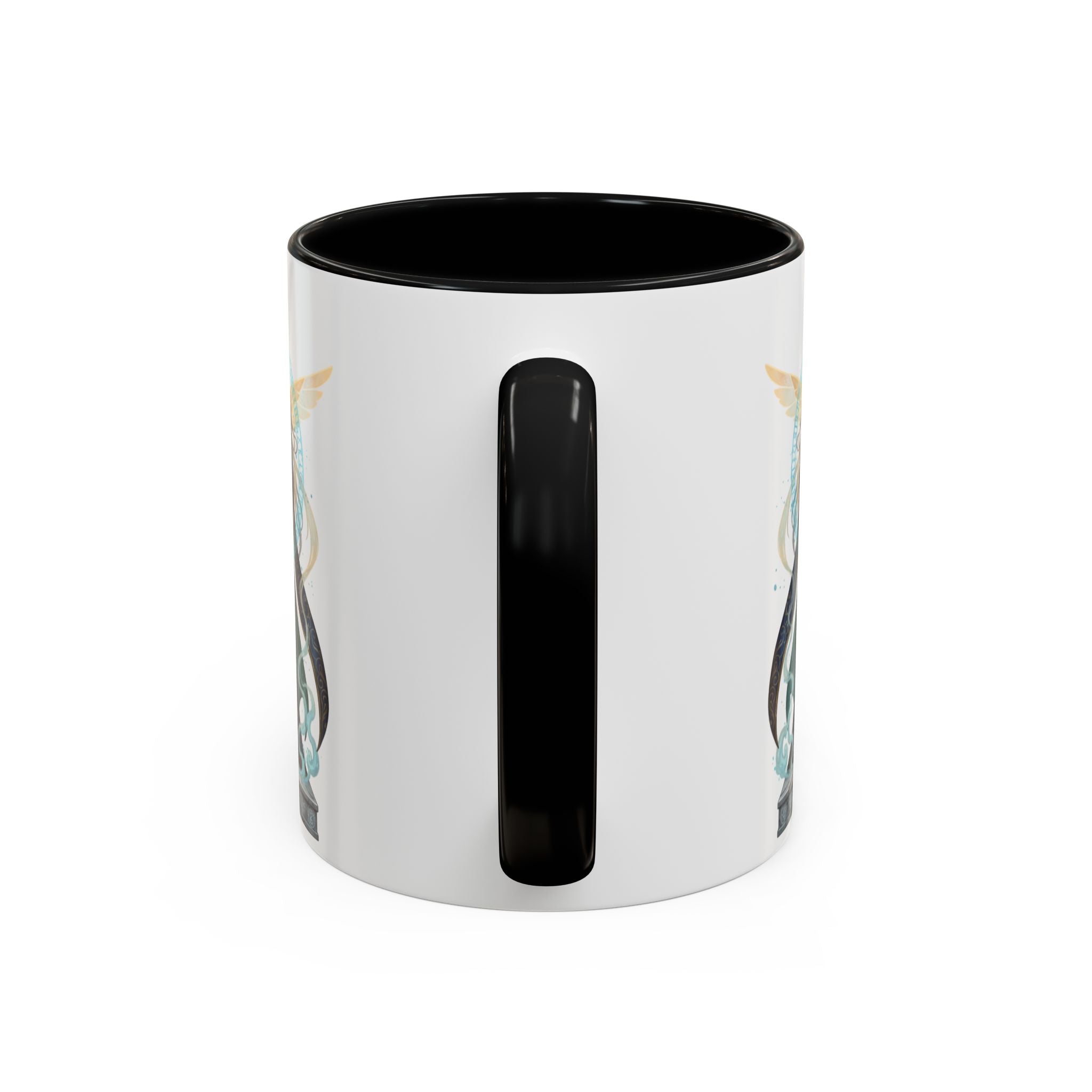 Mystic Oracle Coffee Mug — Woman with Crystal Ball Accent Mug