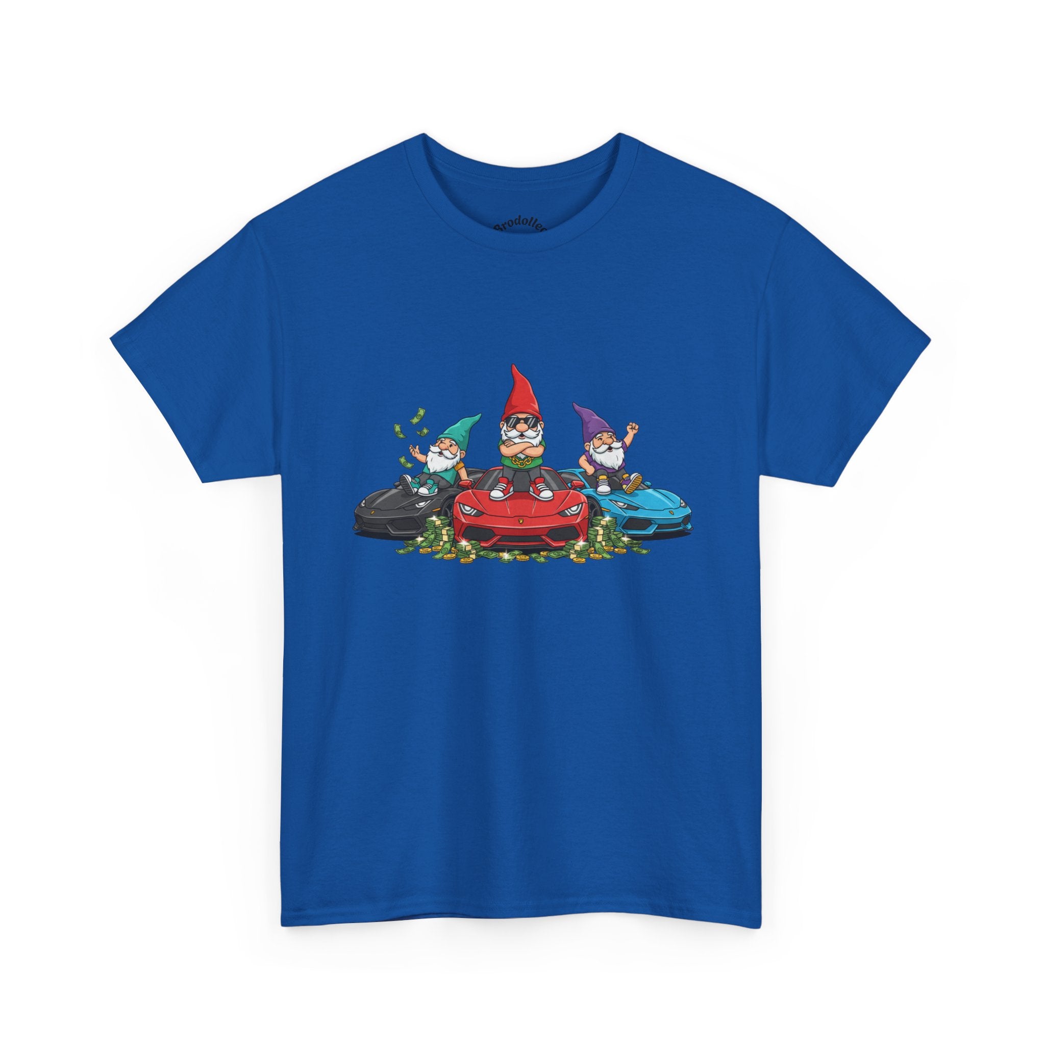 Gnome Race Car Tee — Cute Gnome Driving Cars Graphic T-Shirt