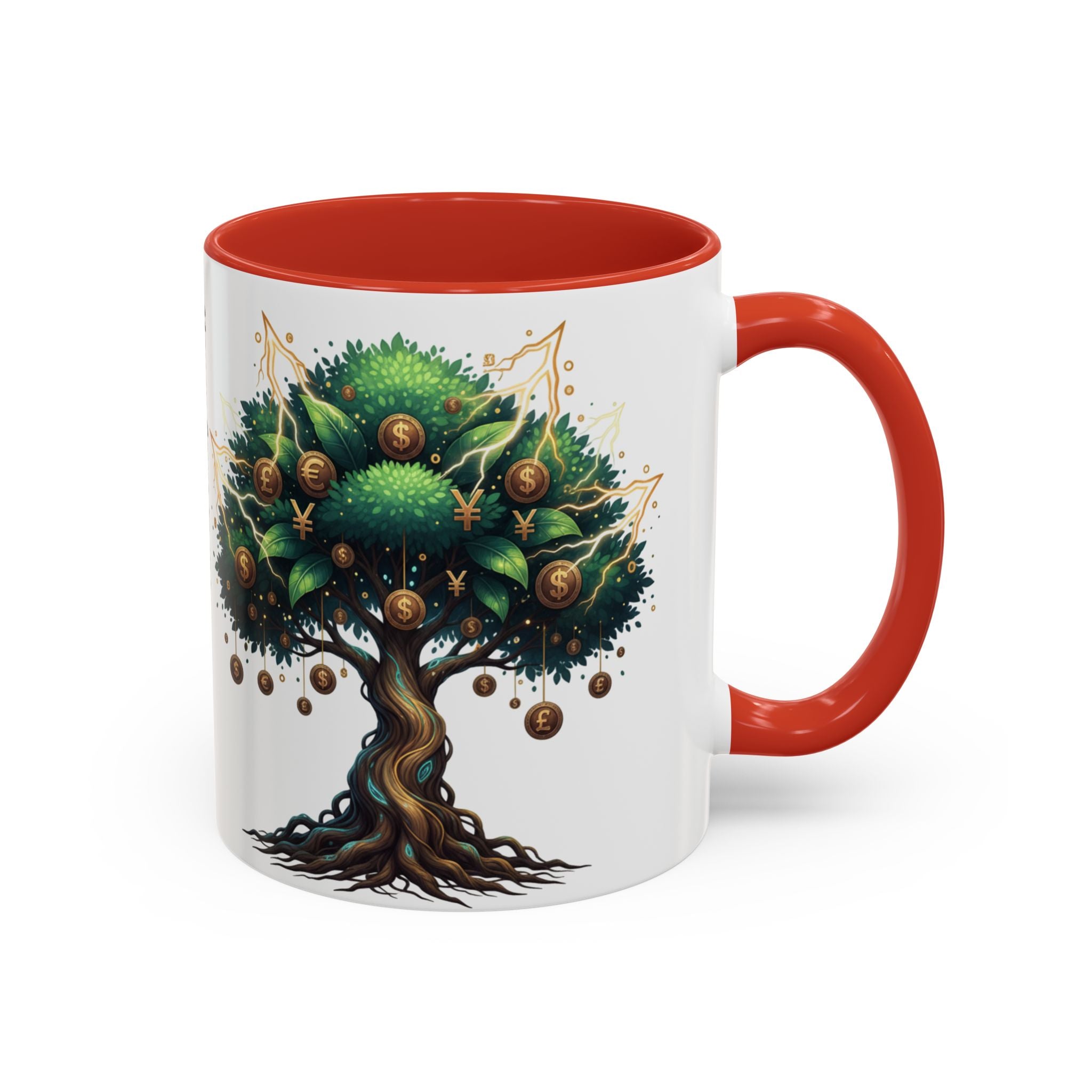 Accent Mug — Money Flows to Me Tree of Abundance Coffee Cup (11/15oz)