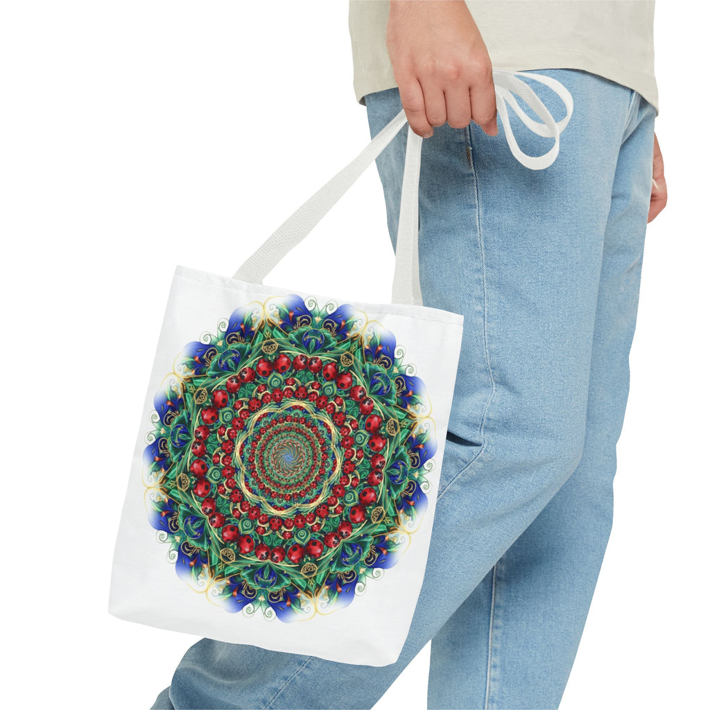 Bohemian Kaleidoscope Tote Bag — Colorful Mandala AOP Beach & Market Tote