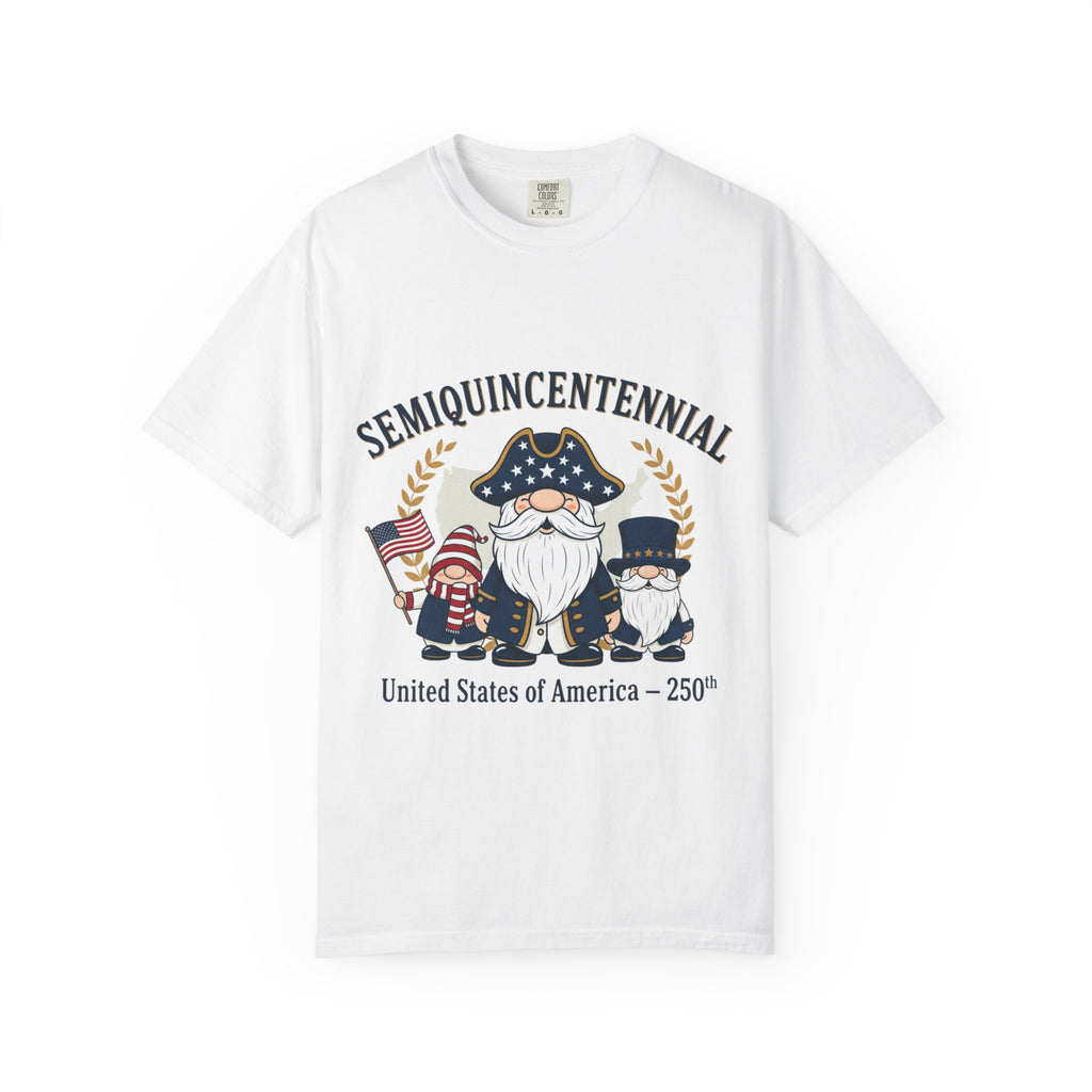 Semiquincentennial Gnome Family T-shirt | USA 250th Independence Design