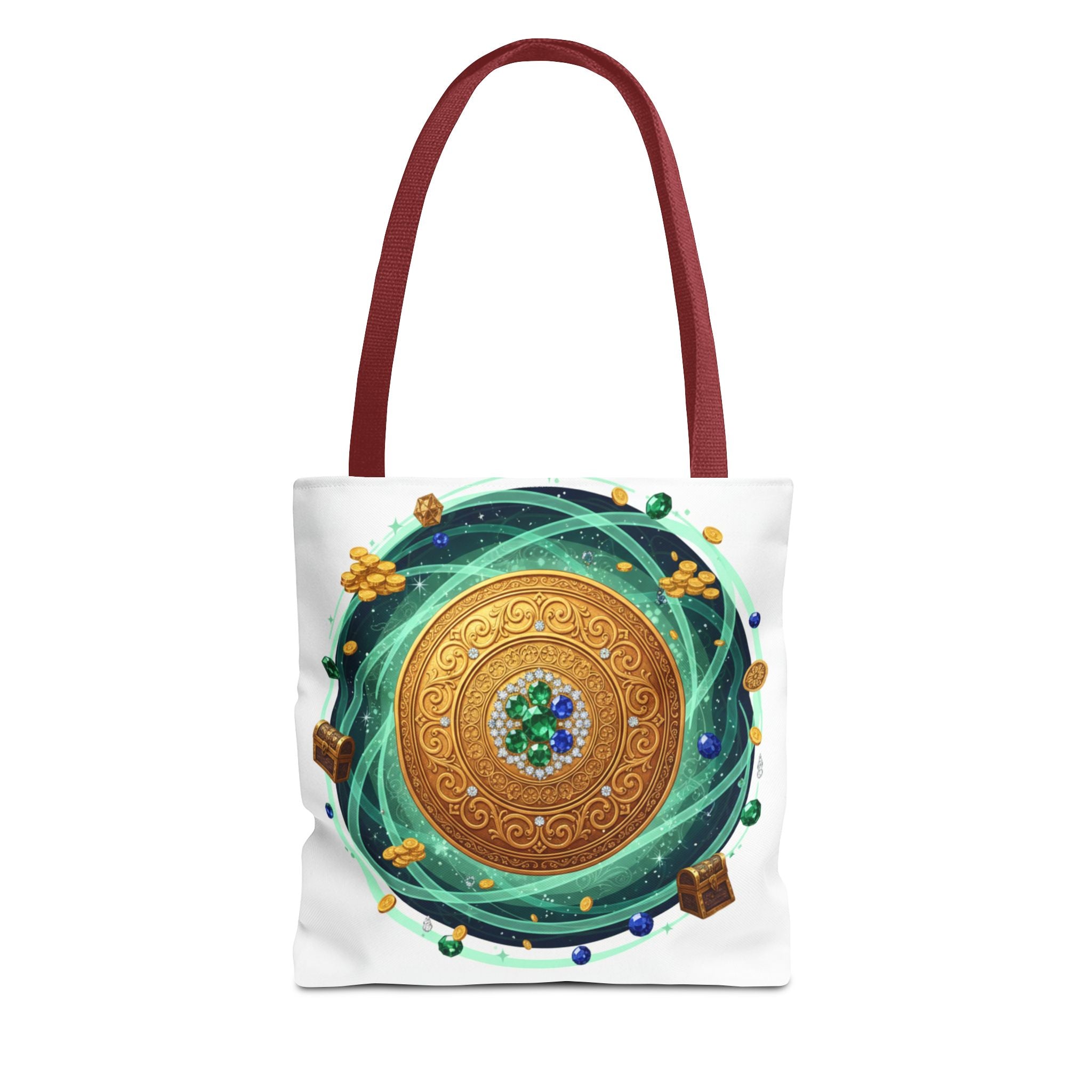Tote Bag — Celtic Gold Shield Mandala Print Tote