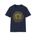 St. Patrick’s Clover Graphic T‑Shirt — Green Shamrock Mandala Tee
