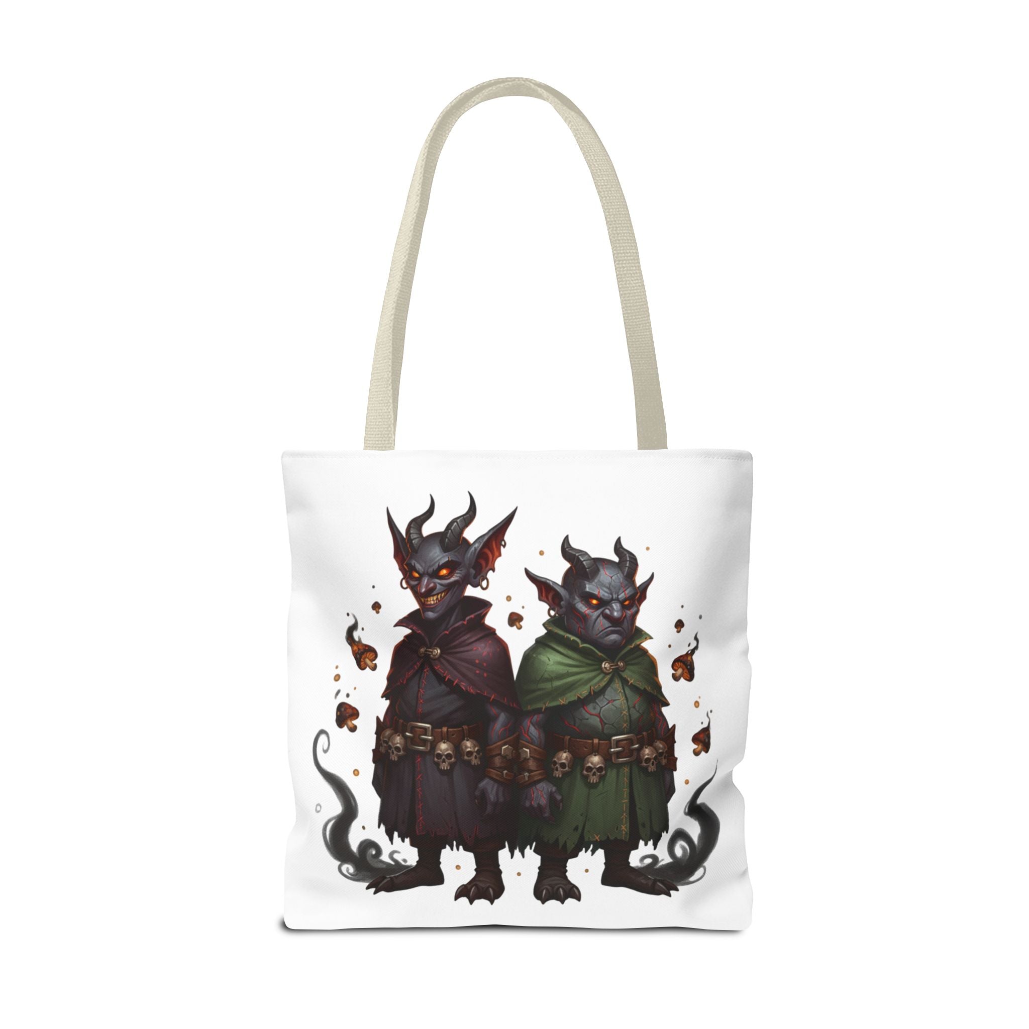 Tote Bag — Cute Dark Demon Duo Illustration Tote