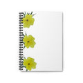 Yellow Flower Spiral Notebook — Floral Ruled Journal for Notes & School
