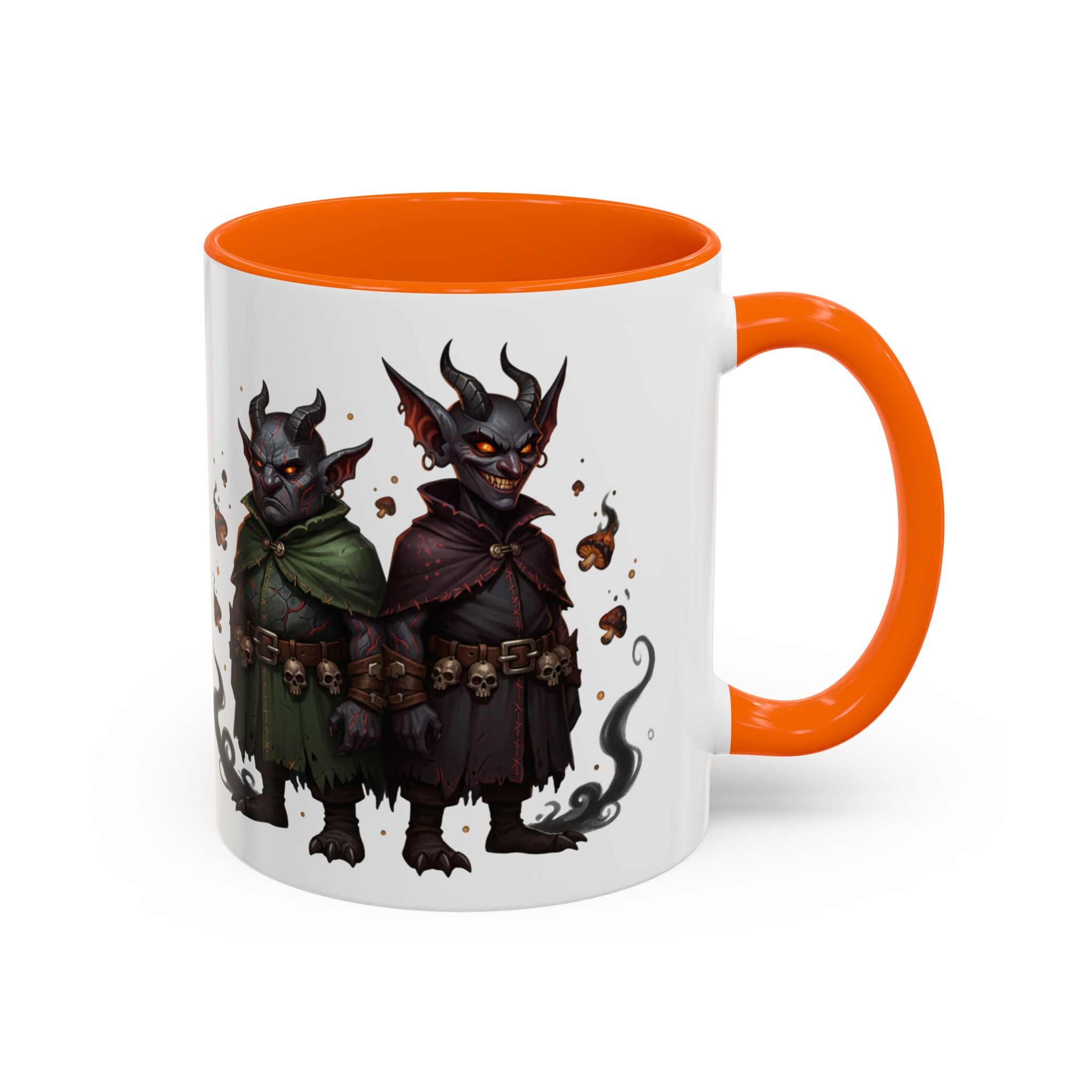 Demon Rogue Duo Coffee Mug – Fantasy RPG Goblin Warlock Design (11/15oz)