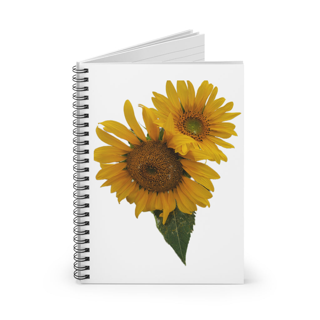 Sunflower Spiral Notebook — Ruled Lined Journal for Notes & School