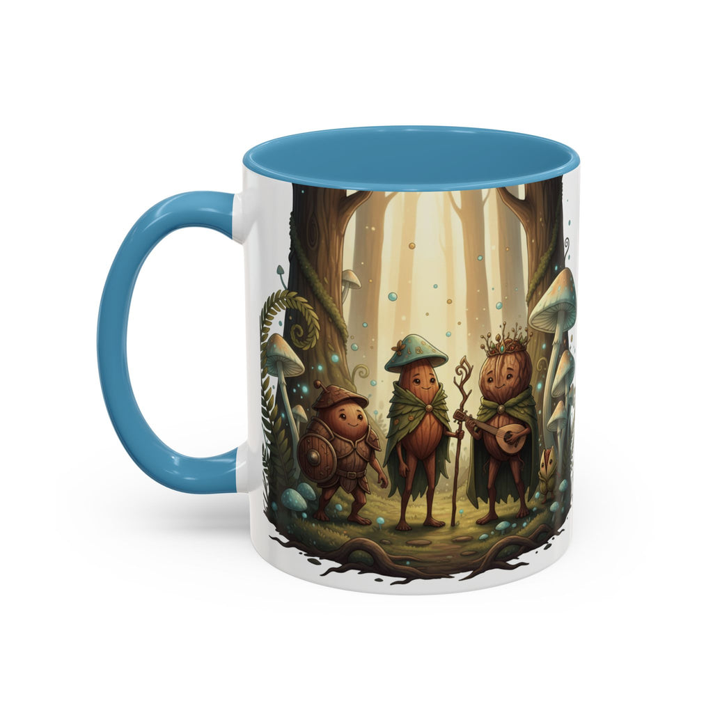 Whimsical Forest Mushroom Mug — Cute Woodland Gnome Coffee Cup