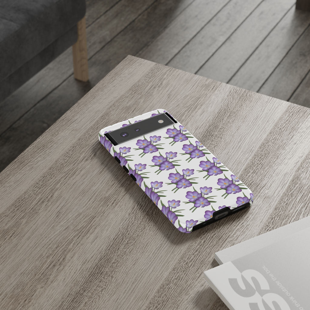 Tough Case — Purple Floral Phone Case