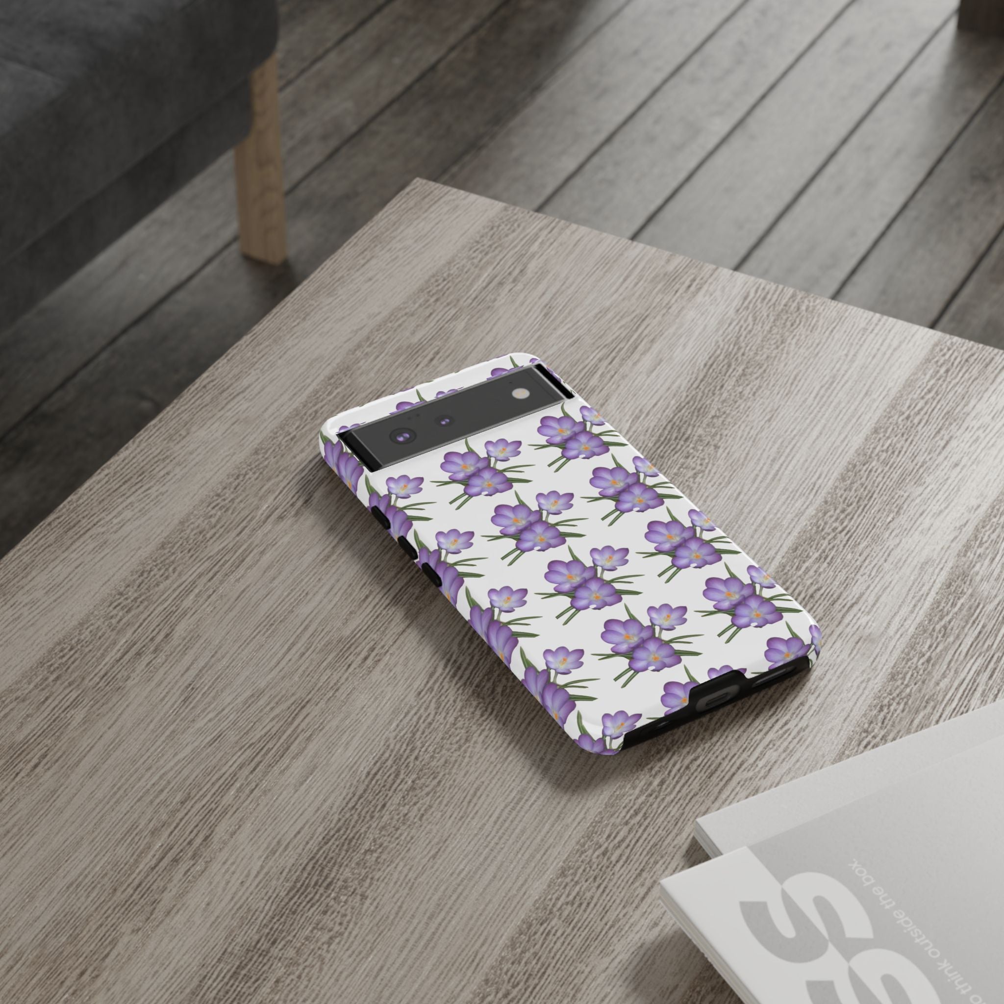 Tough Case — Purple Floral Phone Case