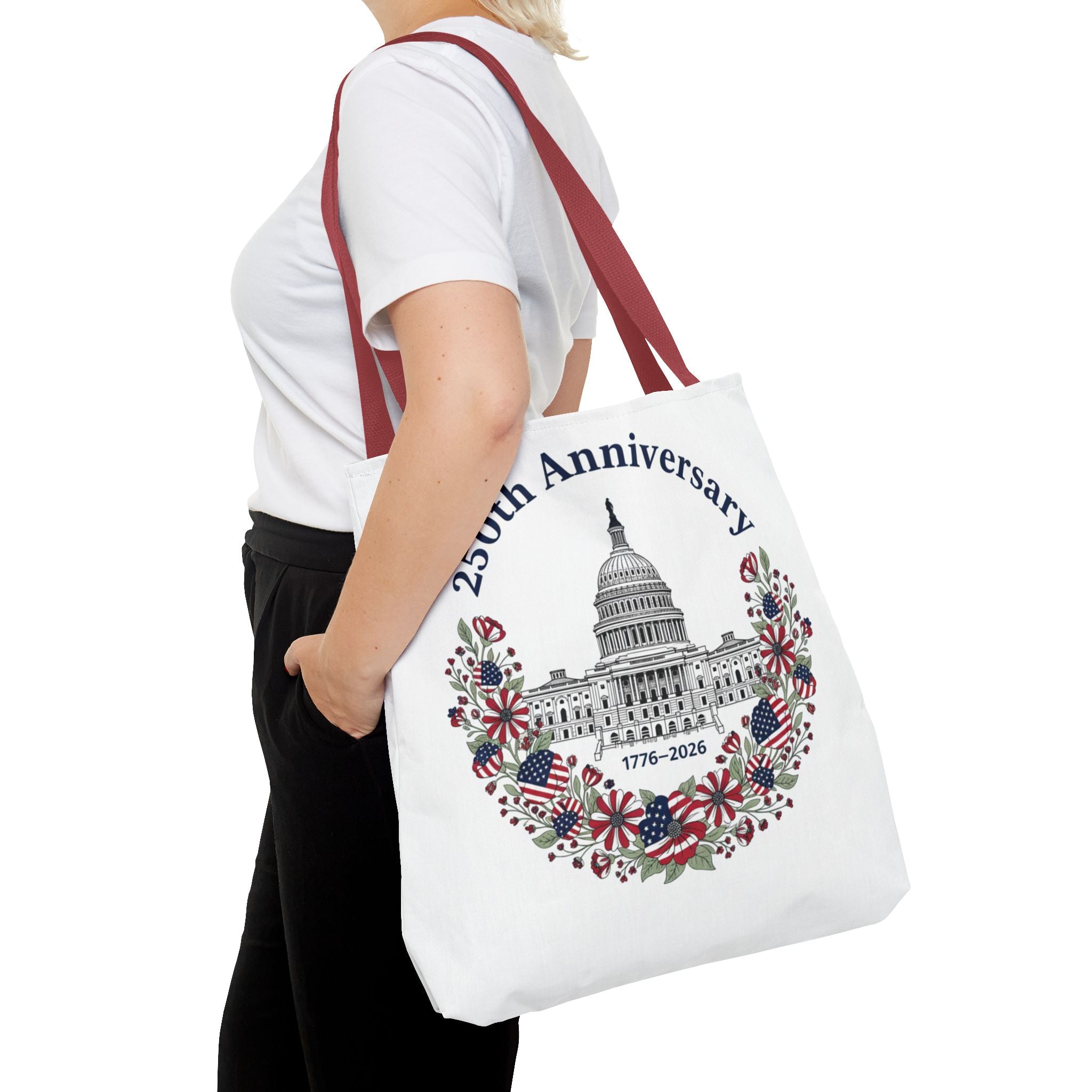 250th Anniversary Capitol Tote Bag — Patriotic USA Commemorative Tote (1776–2026)