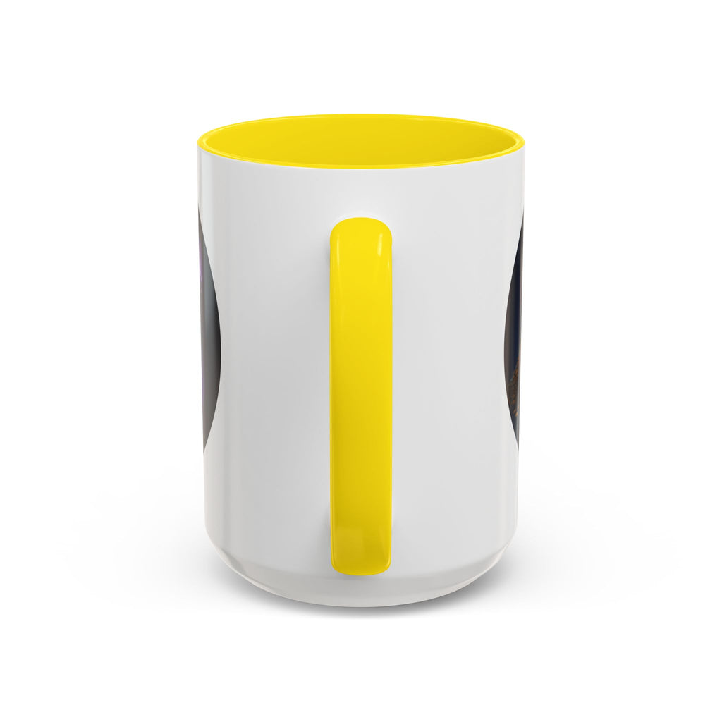 Magic Crown Coffee Mug — Fantasy Wizard Staff & Spilled Gold Accent Mug (11/15 oz)