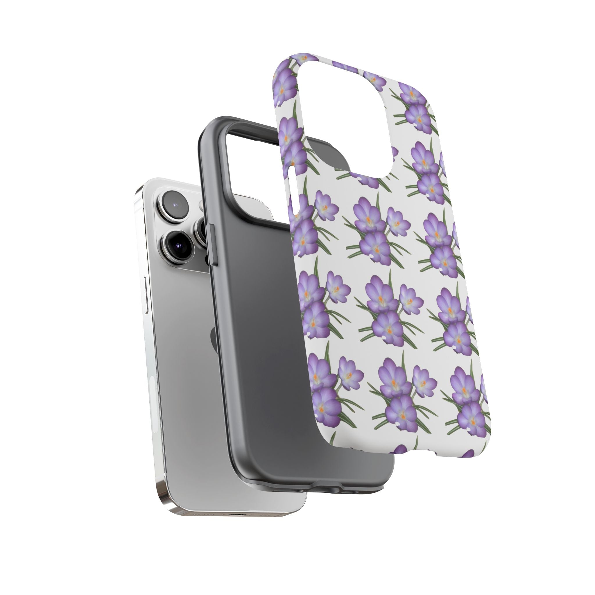 Tough Case — Purple Floral Phone Case
