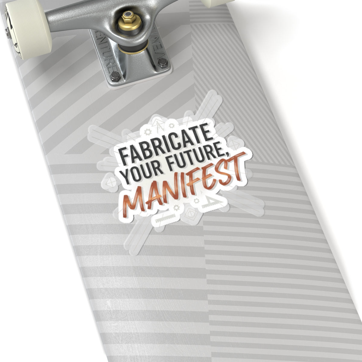 Manifest Sticker — "Fabricate Your Future, Manifest" Inspirational Kiss-Cut Sticker