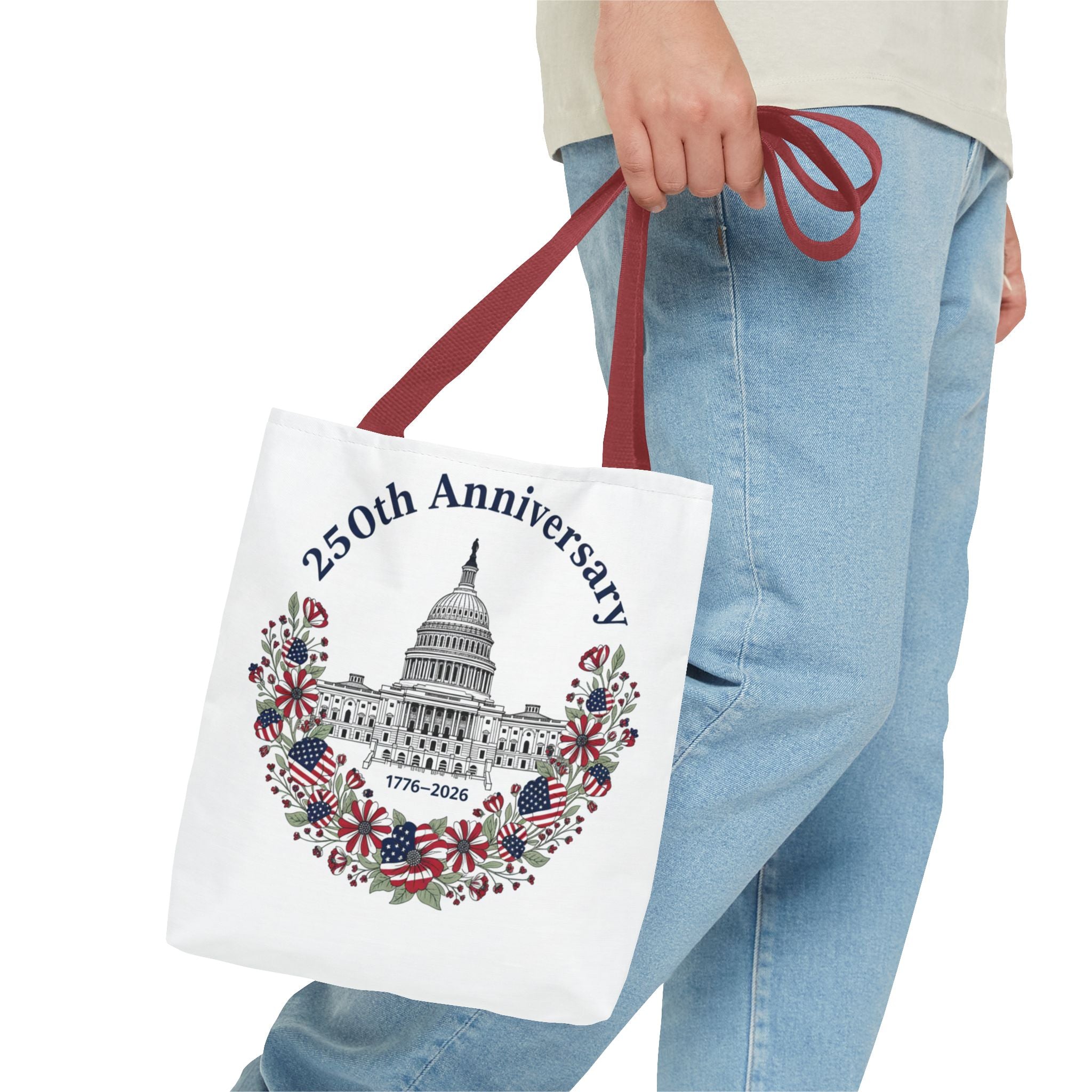 250th Anniversary Capitol Tote Bag — Patriotic USA Commemorative Tote (1776–2026)