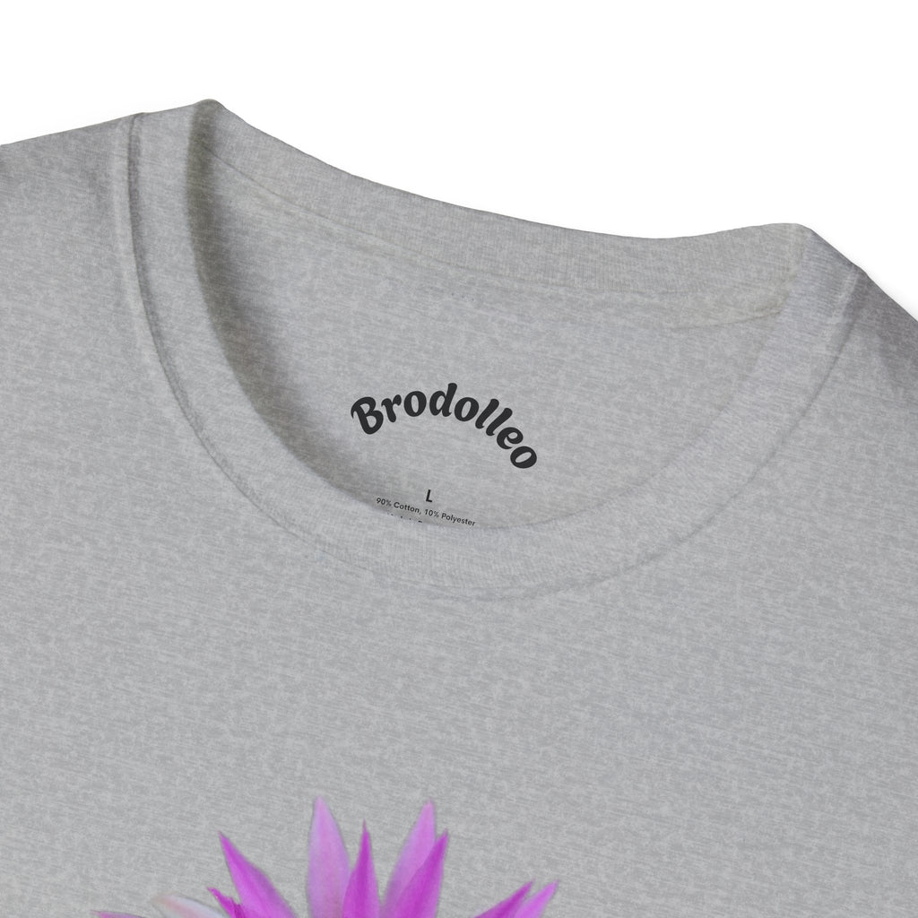 Purple Cactus Flower T-Shirt — Vibrant Desert Bloom Tee