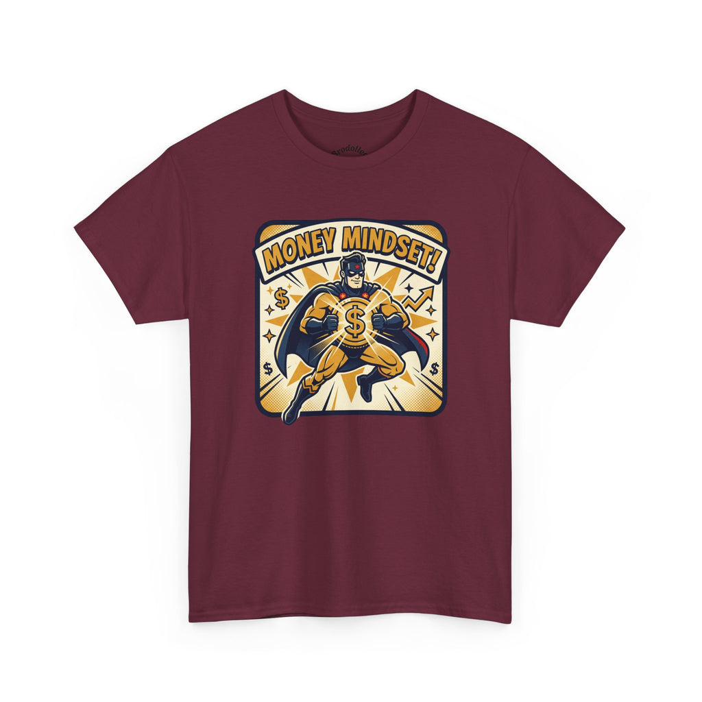 Money Mindset Tee — Retro Superhero Cash Graphic T-Shirt