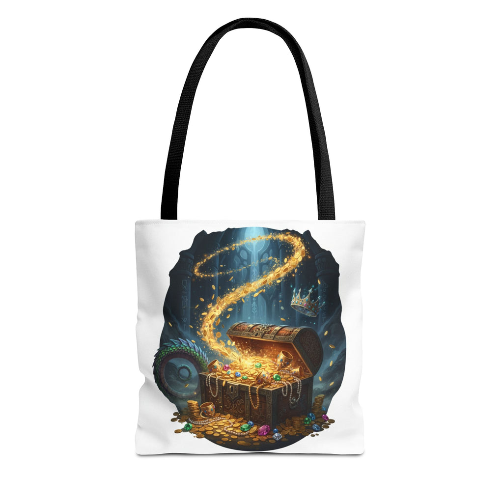 Magic Treasure Chest Tote Bag — Fantasy Pirate Gold Illustration Tote