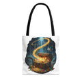 Magic Treasure Chest Tote Bag — Fantasy Pirate Gold Illustration Tote