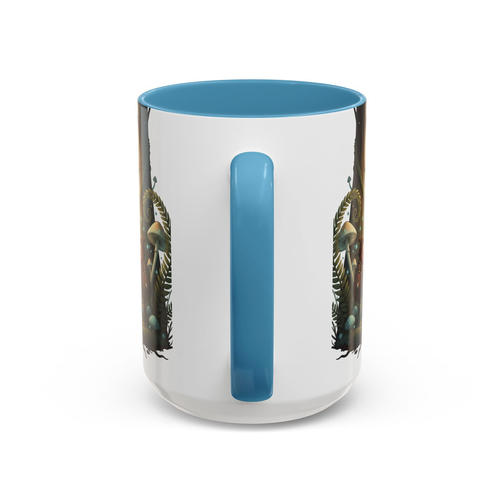 Whimsical Forest Mushroom Mug — Cute Woodland Gnome Coffee Cup