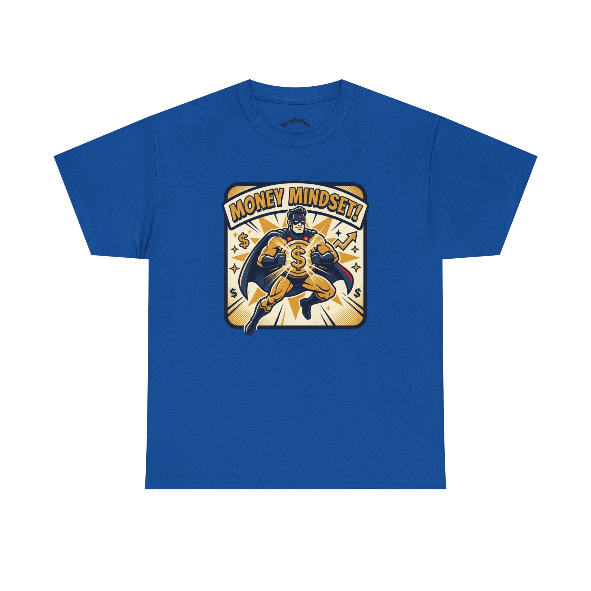 Money Mindset Tee — Retro Superhero Cash Graphic T-Shirt
