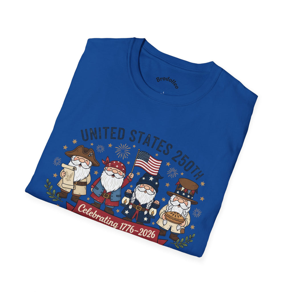 United States 250th Anniversary Patriotic Gnome T-Shirt – Celebrating 1776–2026