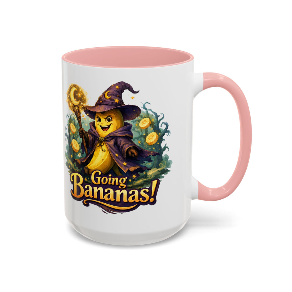Going Bananas! Witch Banana Accent Coffee Mug — Fun Halloween Coffee Cup (11/15oz)