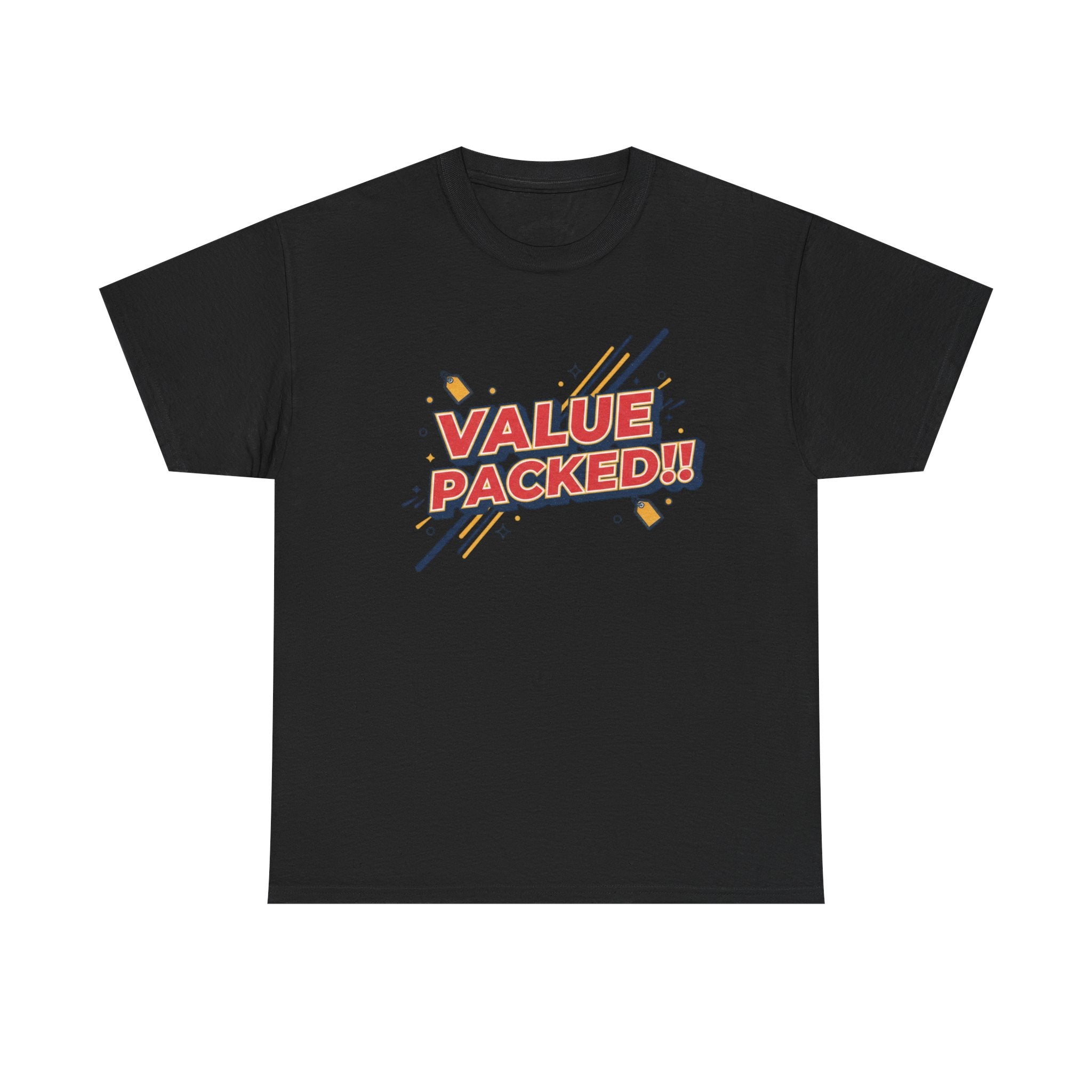 Value Packed! Graphic Tee — Retro Comic Style Casual T‑Shirt