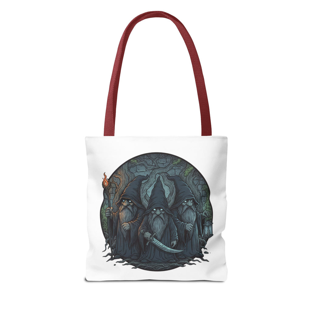 Mystic Grove Wizards Tote Bag — Fantasy Circle Art All-Over Print