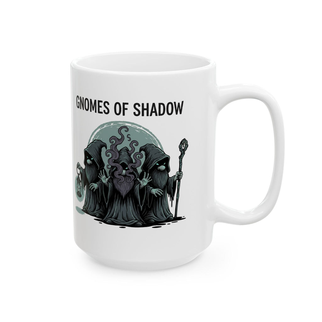 Gnome of the Shadow Ceramic Mug – Fantasy Gnome Lantern Coffee Cup (11oz & 15oz)
