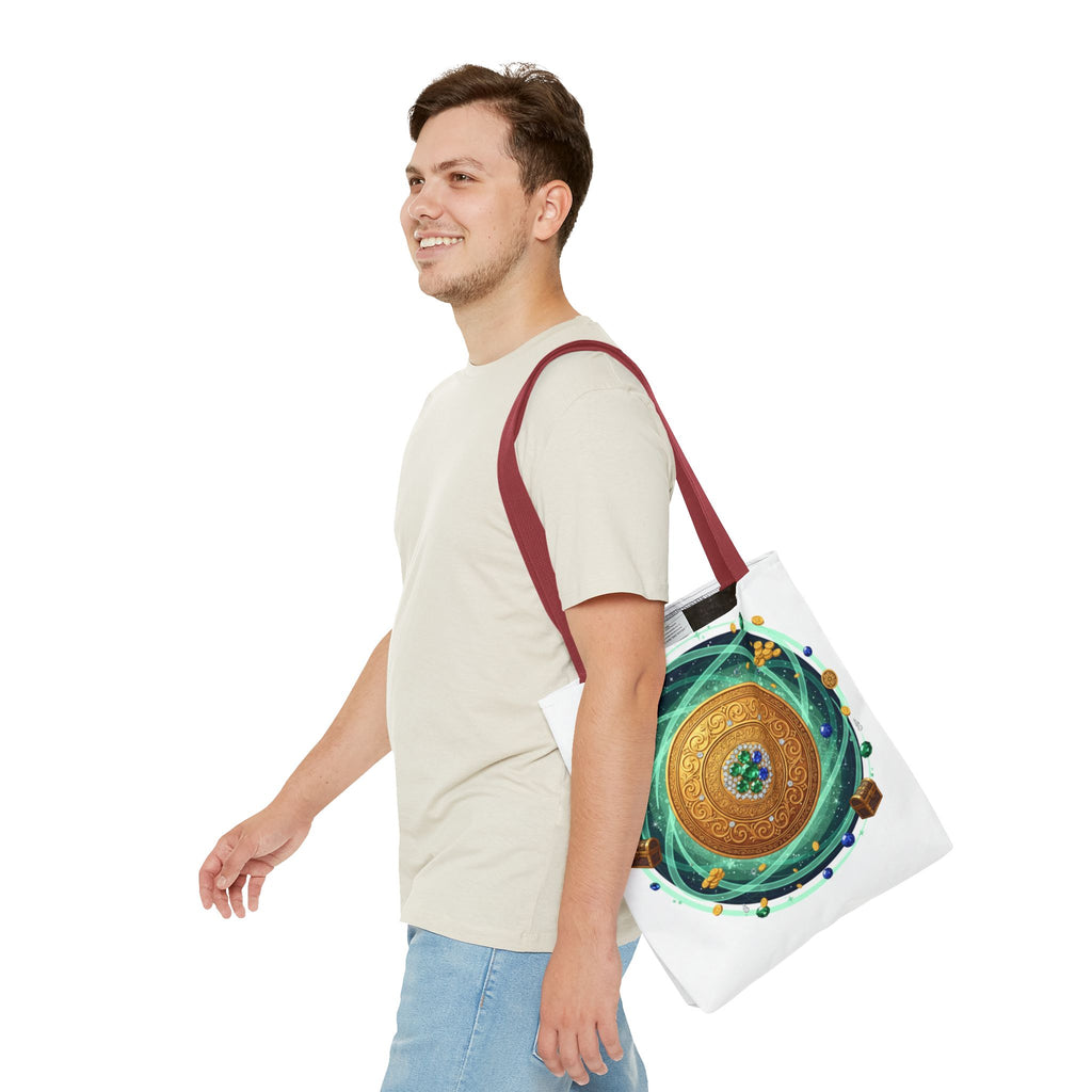 Tote Bag — Celtic Gold Shield Mandala Print Tote