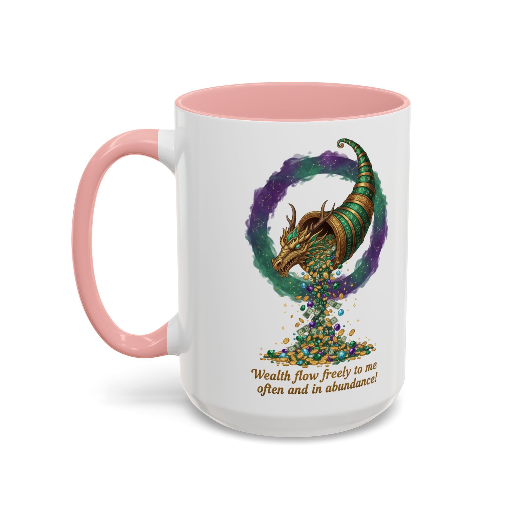 Cornucopia Wealth Coffee Mug — "Wealth flow freely to me often and in abundance!"