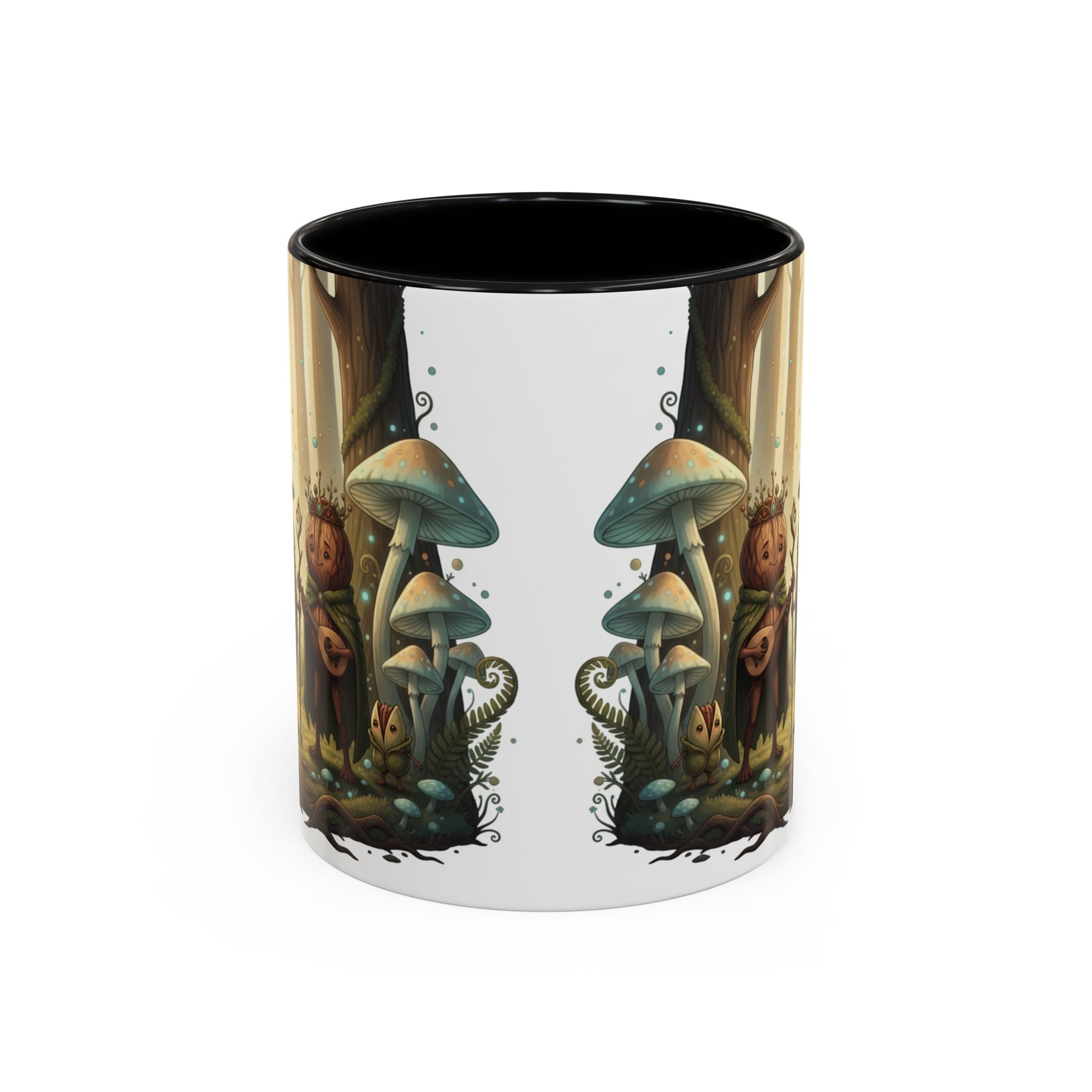 Whimsical Forest Mushroom Mug — Cute Woodland Gnome Coffee Cup