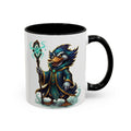 Mage Duck Coffee Mug — Fantasy Wizard Duck Illustration Accent Mug (11/15oz)