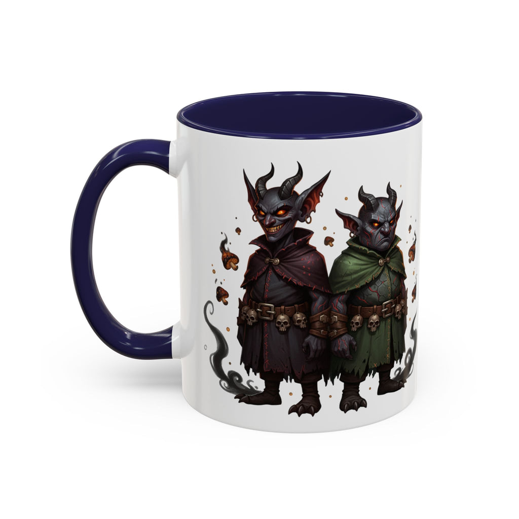 Demon Rogue Duo Coffee Mug – Fantasy RPG Goblin Warlock Design (11/15oz)