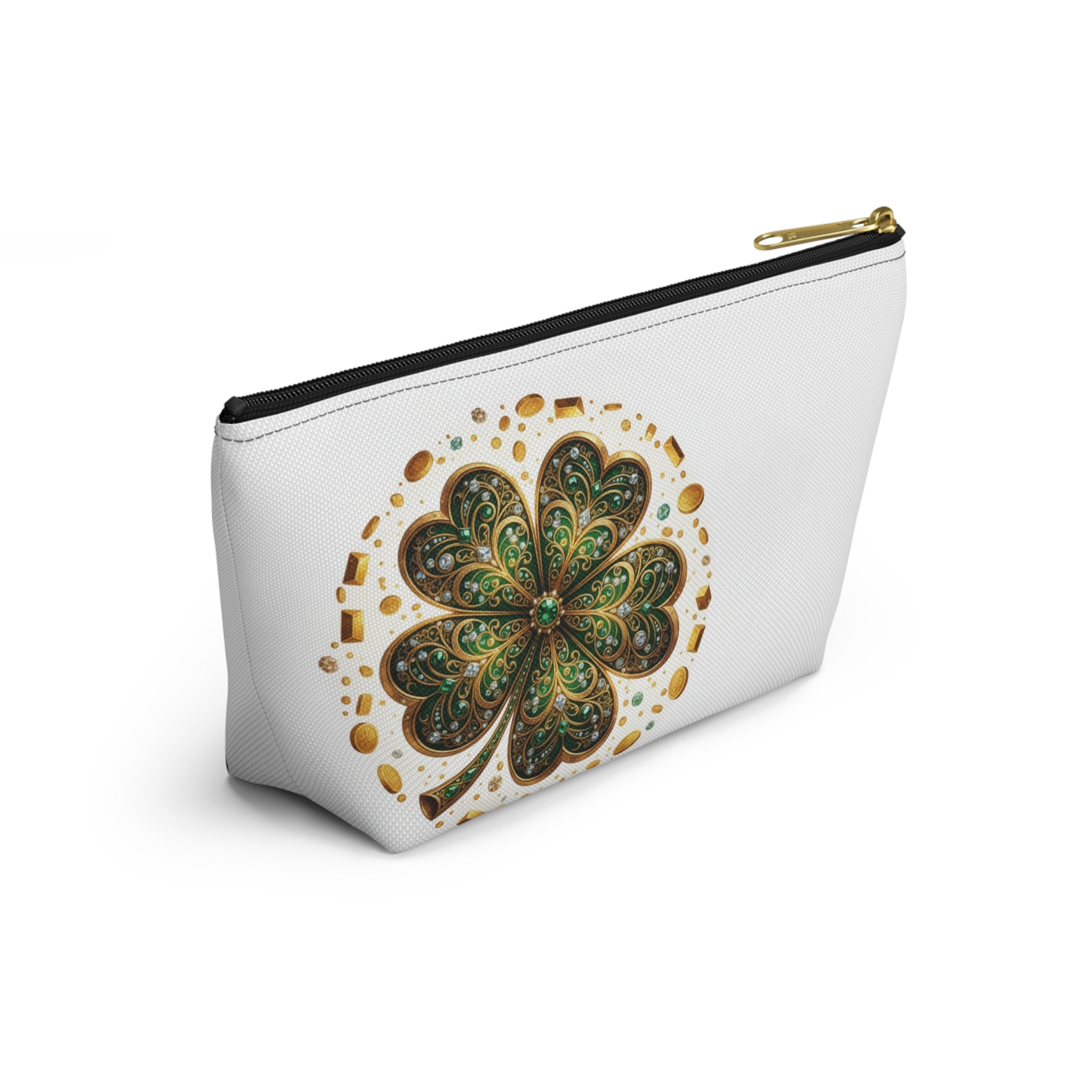 Clover Accessory Pouch — St. Patrick’s Day Shamrock Makeup Bag