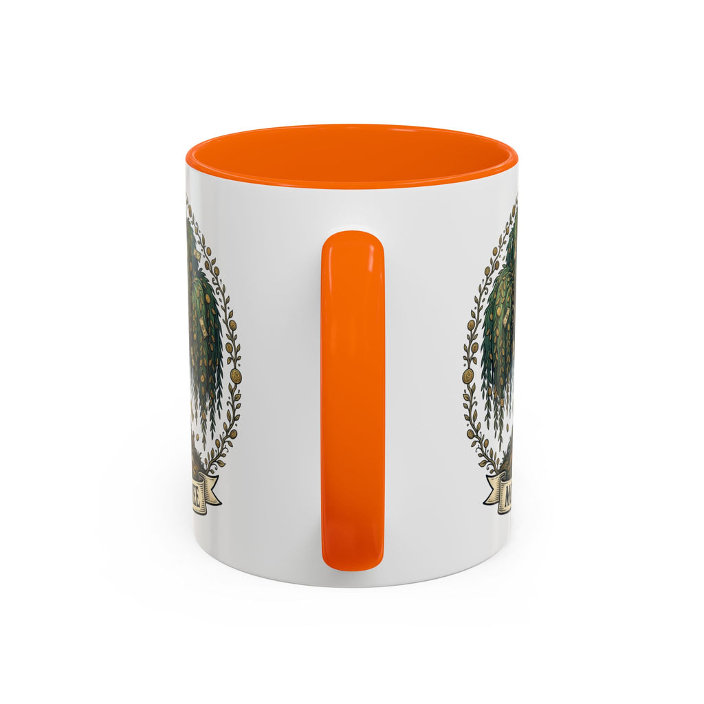 Money Tree Accent Coffee Mug — Inspirational 11/15oz Ceramic Mug with "Money Tree" Design